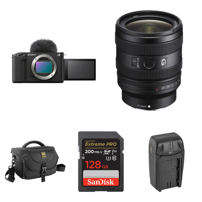 Sony ZV-E1 Cámara sin Espejo 12MP con Lente 24-50mm f/2.8 y Kit Básico