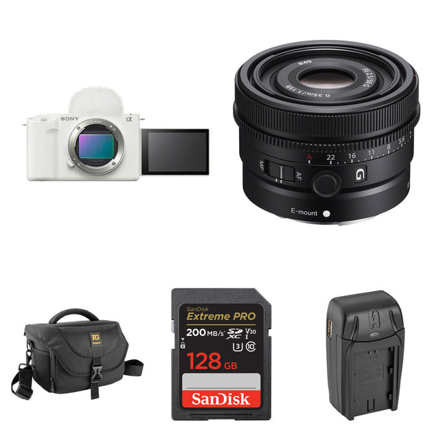 Sony ZV-E1 Cámara Sin Espejo 12MP 4K 120p con Lente 50mm f/2.5 y Kit Básico