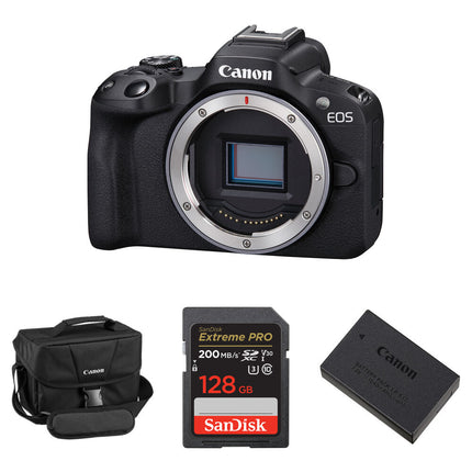 Canon EOS R50 Cámara sin Espejo 24.2MP 4K 30p Kit Esencial Negro