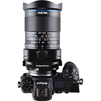 Venus Optics Laowa 35mm f2.8 Zero-D Tilt-Shift Macro para Nikon Z con enfoque manual y recubrimiento repelente al agua