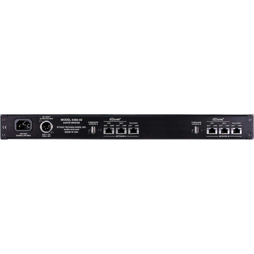 Studio Technologies Model 5482 Puente de Audio Dante 64 Canales 24 Bit 96 kHz