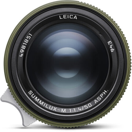 Leica Summilux-M 50mm f/1.4 ASPH Lente con Foco Manual y Parasol Retráctil Safari Green