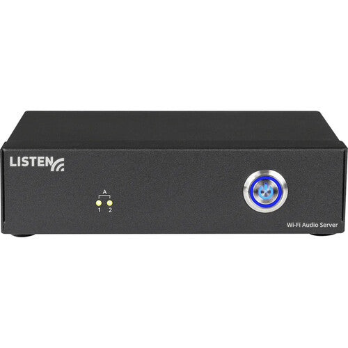 Listen Technologies ListenWIFI Sistema de Audio Wi-Fi 2 Canales con 4 Receptores y Base de Carga