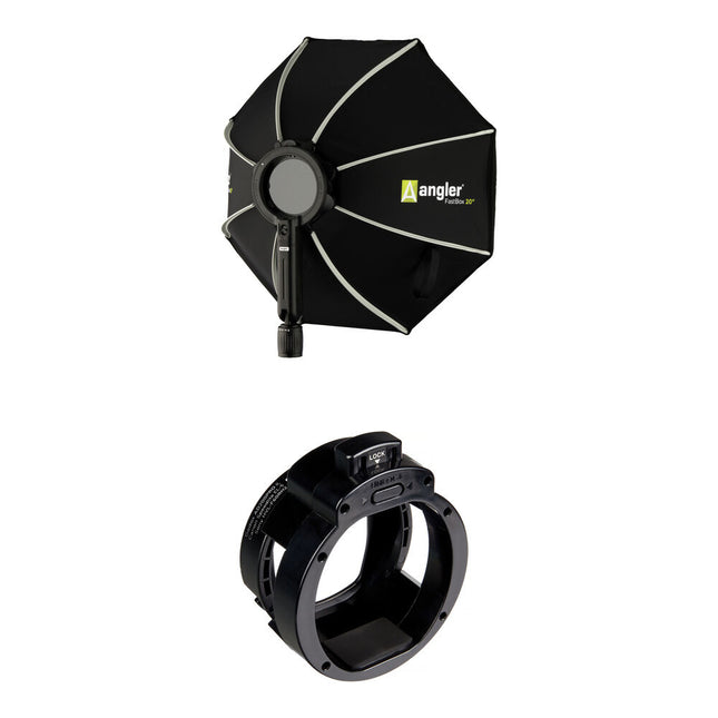 Angler FastBox Softbox Octogonal 20" con Adaptador para Godox AD200PRO II y Sony HVL-F60RM2