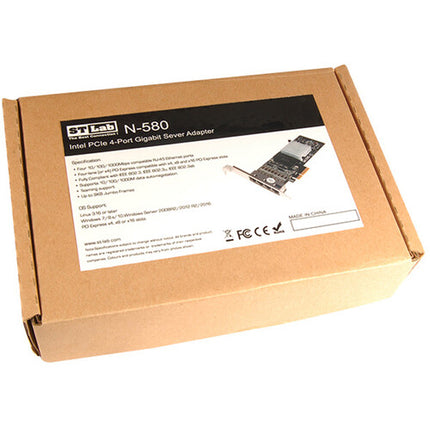 STL N-580 Adapter de Red PCIe 4 Puertos Gigabit con Bracket Bajo Perfil