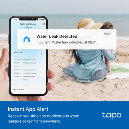 TP-Link Tapo T300 Sensor Inteligente de Fugas de Agua 3 Pack IP67 90dB