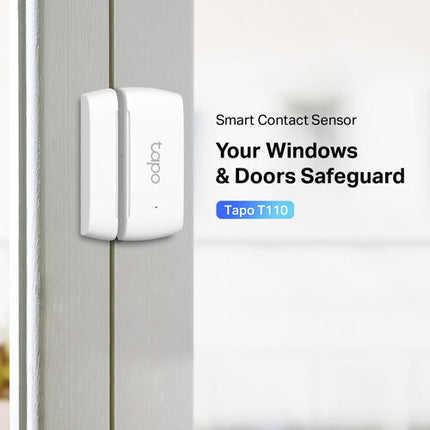 TP-Link Tapo T110 Sensor Inteligente para Puertas y Ventanas 2 Pack 922 MHz Batería 1 Año