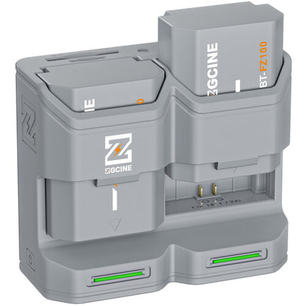 ZGCINE Estuche de Carga Portátil con 2 Baterías NP-FZ100 2600mAh Gris