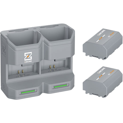 ZGCINE Estuche de Carga Portátil con 2 Baterías NP-FZ100 2600mAh Gris