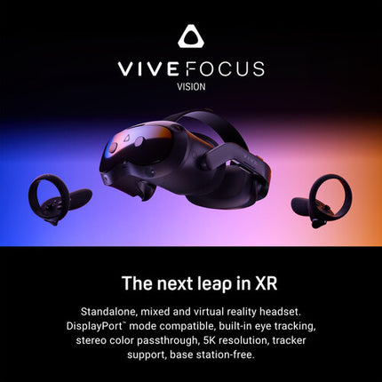 HTC VIVE Focus Vision Casco VR Edición Empresarial 5K90 Resolución FOV 120°