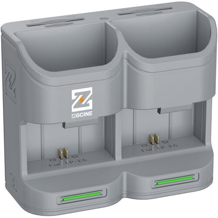 ZGCINE Estuche de Carga de Viaje Kit con 2 Baterías LP-E6P 2600mAh para Canon EOS R5 Mark II y R6 Mark III Gris