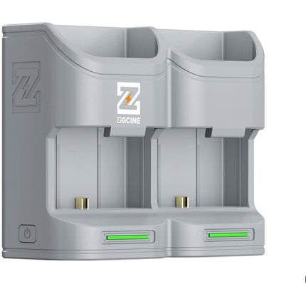 ZGCINE Estuche de Carga de Viaje Kit con 2 Baterías LP-E6P 2600mAh para Canon EOS R5 Mark II y R6 Mark III Gris