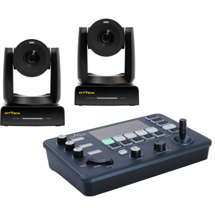 ikan OTTICA 2 cámaras PTZ 4K NDI HX3 30x Zoom Óptico y Controladora