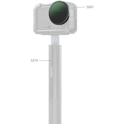 SmallRig Kit de Filtros para DJI Osmo Action 6 ND16 CPL Set de 2