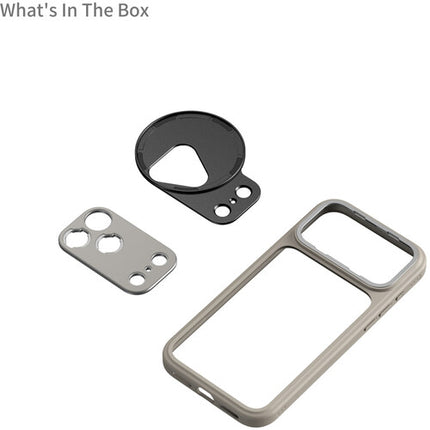SmallRig Funda Bumper Fotografía para iPhone 17 Pro Max Gris con Adaptador T-Mount y Filtro 67mm