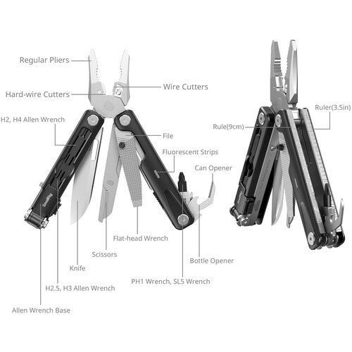 SmallRig EDC Multi-Herramienta Acero Inoxidable Cuchilla S440A Pliers imantado