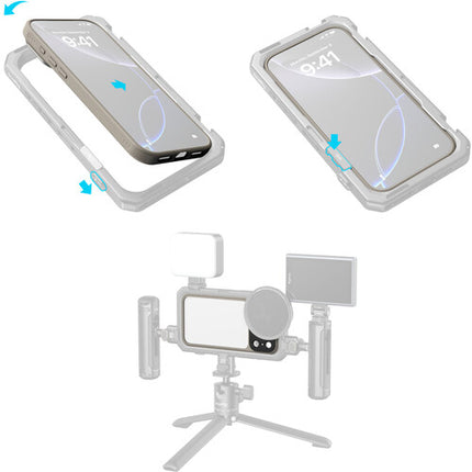 SmallRig Bumper Case para iPhone 17 Pro Gris con Adaptador de Filtro 67mm