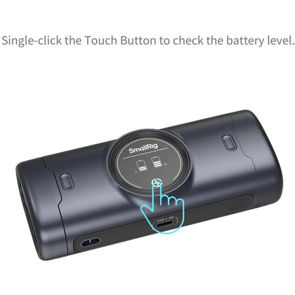 SmallRig LP-E6P Kit Baterías Dobles y Cargador USB-C Portátil