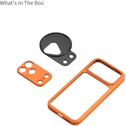 SmallRig Funda Protectora Fotografía para iPhone 17 Pro Max Naranja con Adaptador T-Mount y Filtro de 67mm