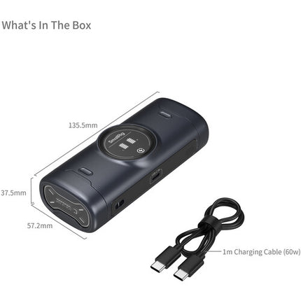 SmallRig LP-E6P Estuche Cargador Portátil 2 Bahías para Baterías Canon USB-C