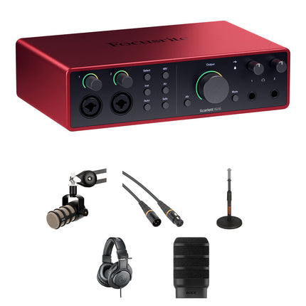 Focusrite Scarlett 16i16 USB-C Interface Audio/MIDI 24-Bit 192kHz Kit Podcast Unipersonal