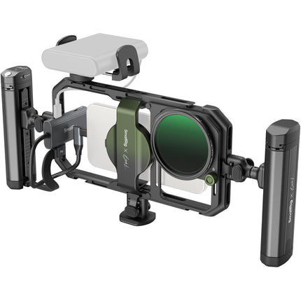 SmallRig x Brandon Li Kit de Vídeo Móvil para Teléfonos 2.2-3.3" con Filtros VND y Soporte Power Bank