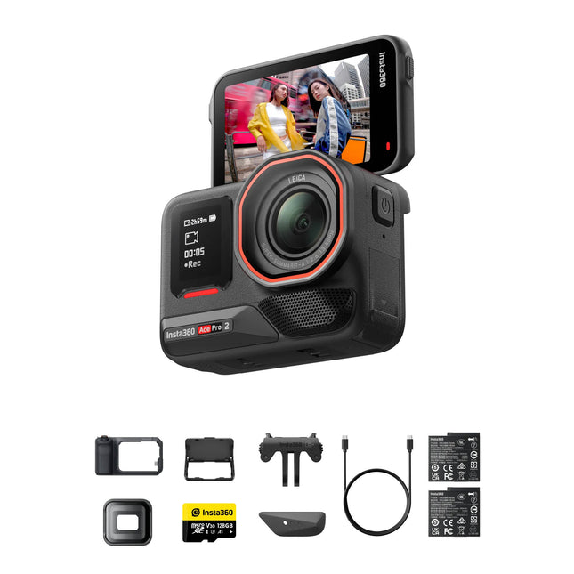 Insta360 Ace Pro 2 Cámara de Acción 8K30 Sensor 1/1.3" Doble Batería