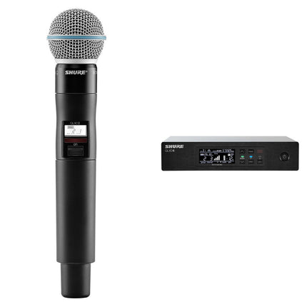 Shure QLXD24/B58 Micrófono Inalámbrico Digital Kit Beta 58A 330ft 9h batería