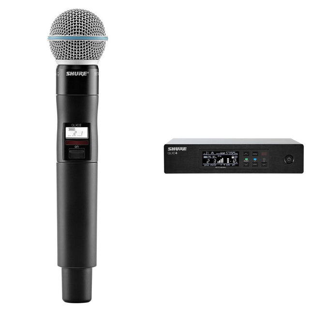 Shure QLXD24/B58 Micrófono Inalámbrico Digital Beta 58A 9 Horas Batería