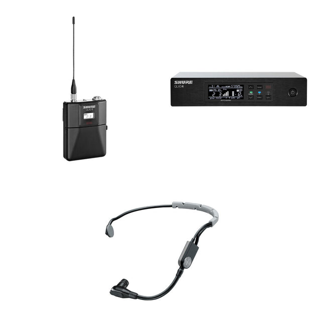 Shure QLXD14/SM35 Kit Micrófono Inalámbrico Diadema Cardioide 9H Batería