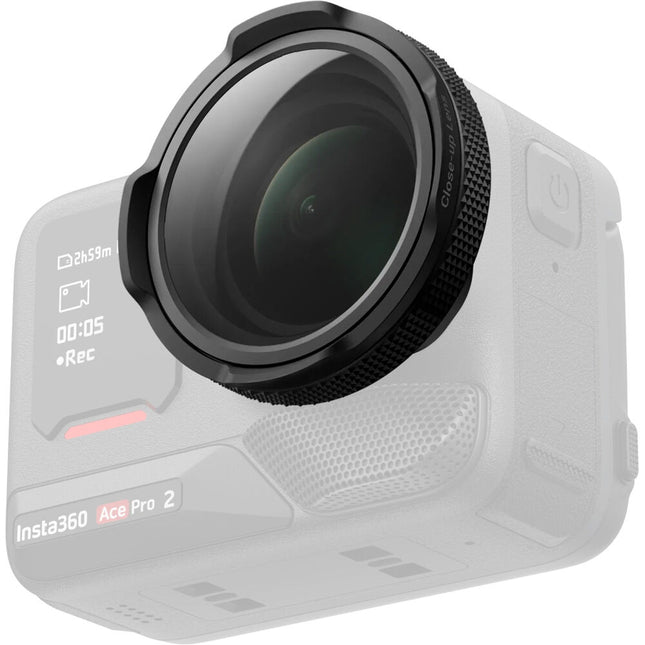 Insta360 Close-Up Lens para Ace Pro 2 Rango Enfoque 3.9 a 29.5" con Funda Silicona