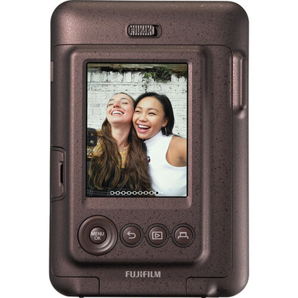 FUJIFILM instax mini LiPlay Cámara Híbrida Instantánea con Estuche Deep Bronze