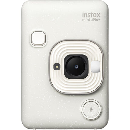 FUJIFILM instax mini LiPlay Cámara Híbrida Instantánea con Estuche Misty White