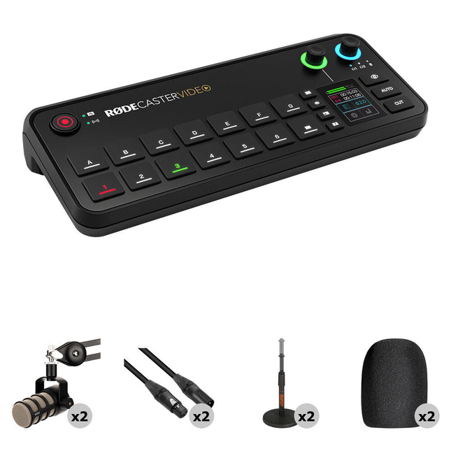 RODE RODECaster Consola de Producción Video Todo en Uno 1080p60 4 HDMI