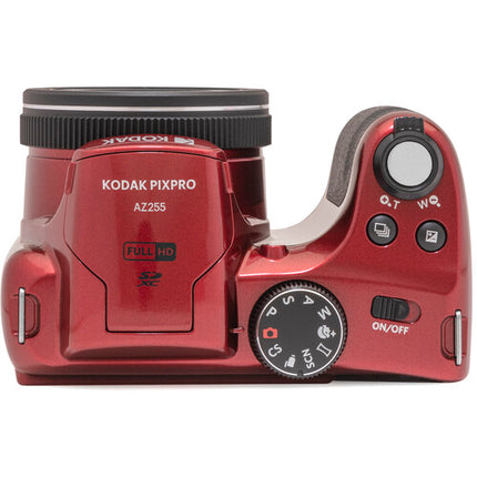 Kodak PIXPRO AZ255 Cámara Digital 16MP Zoom 25x Monitor 3.0" Roja