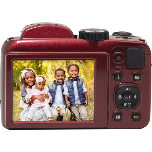 Kodak PIXPRO AZ255 Cámara Digital 16MP Zoom 25x Monitor 3.0" Roja