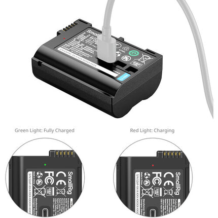 Batería SmallRig EN-EL15c USB-C 2600mAh Negra para cámaras Nikon