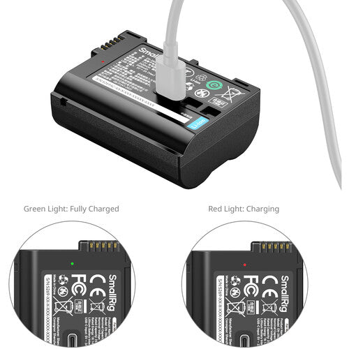 Batería SmallRig EN-EL15c USB-C 2600mAh Negra para cámaras Nikon