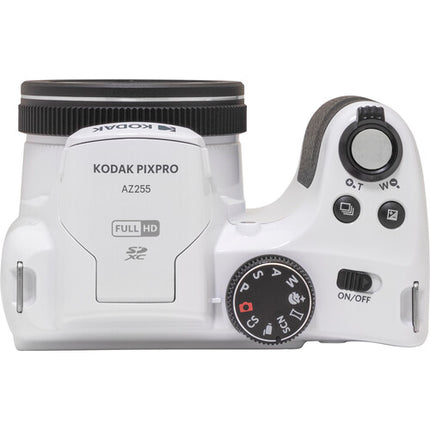 Kodak PIXPRO AZ255 Cámara Digital 16MP Zoom Óptico 25x Pantalla 3" Blanca