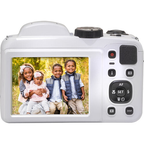 Kodak PIXPRO AZ255 Cámara Digital 16MP Zoom Óptico 25x Pantalla 3" Blanca