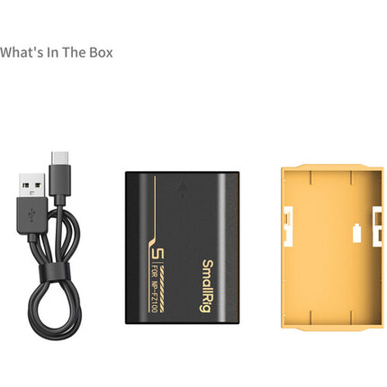 SmallRig Batería NP-FZ100 USB-C 2600mAh Negra para Cámaras Sony