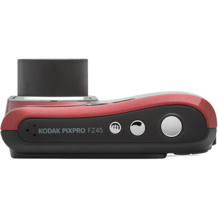 Kodak PIXPRO FZ45 Cámara Digital 16MP Zoom 4x Kit Deluxe Roja