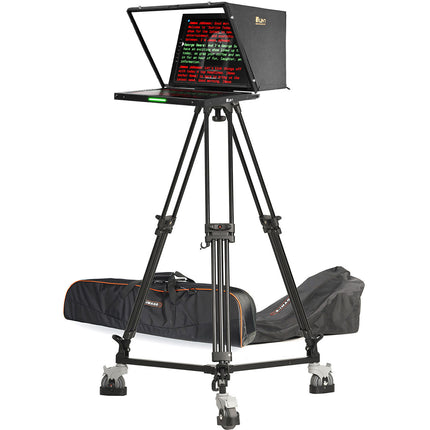 ikan 19" 4:3 Teleprompter PTZ Kit con Trípode Dolly y Monitor 1280x1024
