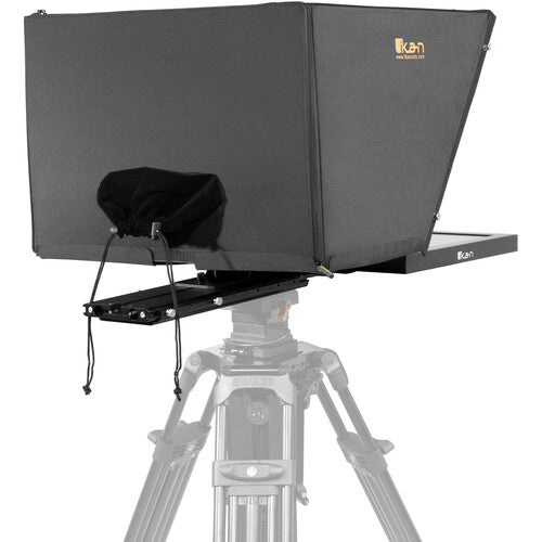 ikan 19" 4:3 Teleprompter PTZ Kit con Trípode Dolly y Monitor 1280x1024