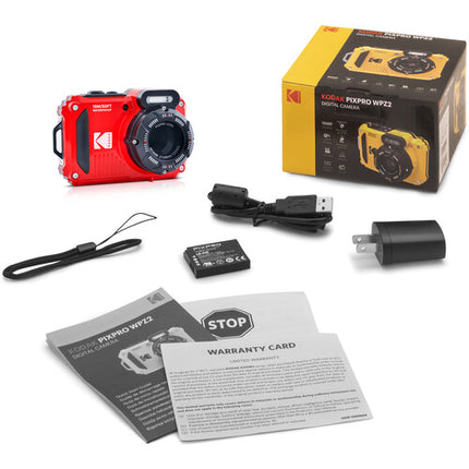 Kodak PIXPRO WPZ2 Cámara Digital Rojo 16.35MP Zoom Óptico 4x 27-108mm