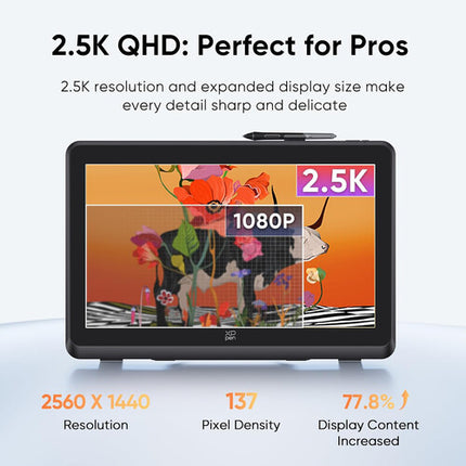 XPPen Artist Pro 22 Pen Display Gen 2 Pantalla 22" 2560x1440 16384 Niveles Presión