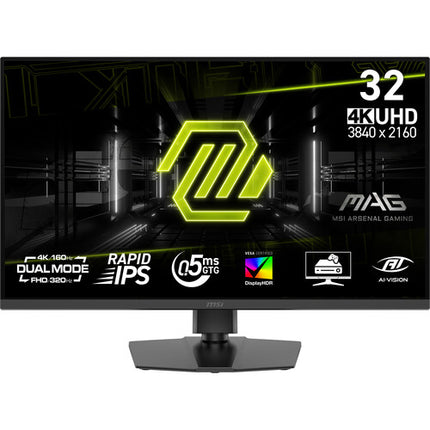 MSI MAG 322URDF E16 Monitor Gaming 31.5" 4K 160 Hz Full HD 320 Hz Dual Mode