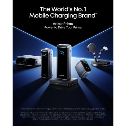 Anker Prime Power Bank 26250mAh 300W batería externa negra con pantalla inteligente