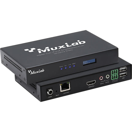 MuxLab Receptor HDMI sobre IP 1080p hasta 100 m con PoE señal fluida
