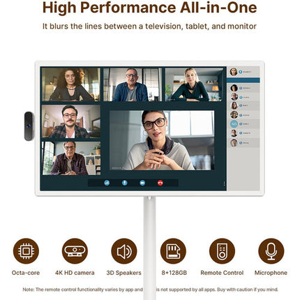 Cozyla 32" Tablet TV Portátil 4K Pantalla IPS Ultra HD 8GB RAM 128GB